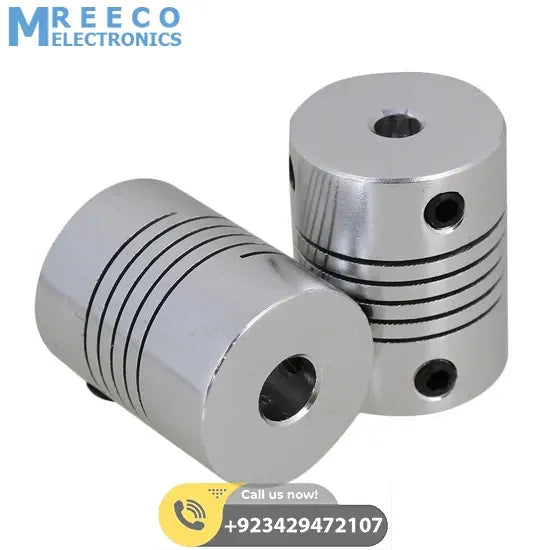 3x6mm Flexible Coupling Shaft - Front View