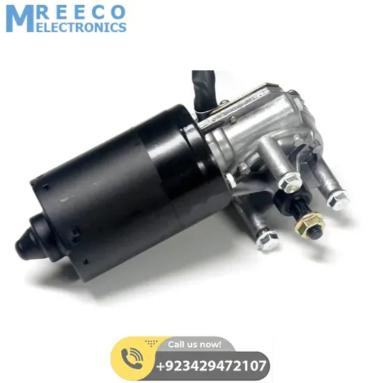 12V 50W Worm Gear Motor - Front View