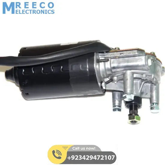 12V 50W Worm Gear Motor - Back View