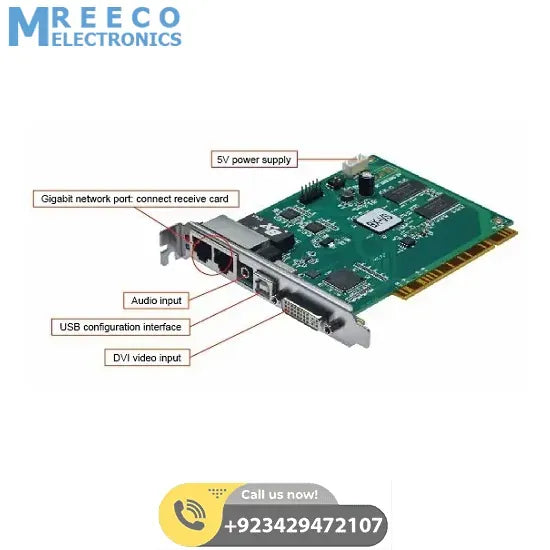 Onbon Synchronous Full Color LED Sender Card BX-VS - Bottom View