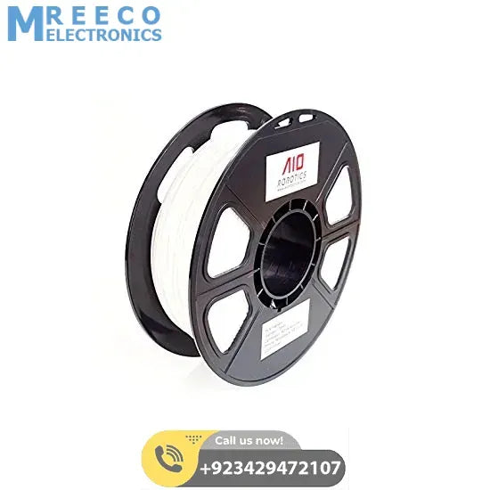 PLA White Color 3D Printer Filament 1.75 mm 0.5KG Spool Filament - Front View