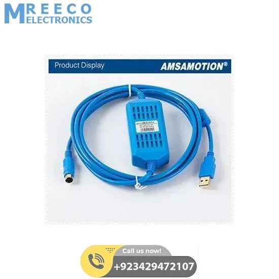 Amsamotion USB-SC09-FX Isolated Communication Cable Suitable Mitsubishi FX Series PLC Programming Cable - Front View