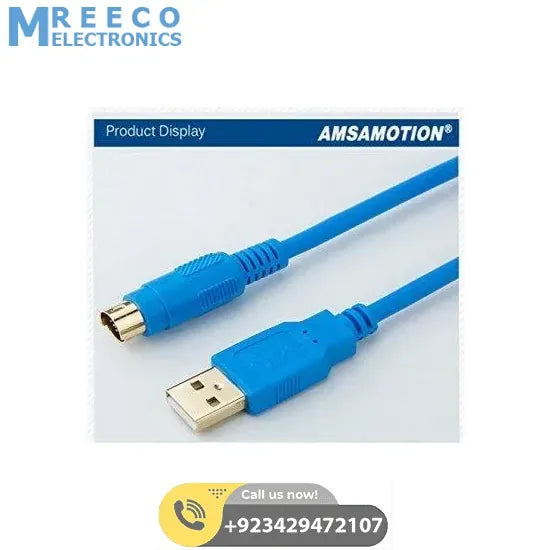 Amsamotion USB-SC09-FX Isolated Communication Cable Suitable Mitsubishi FX Series PLC Programming Cable - Back View