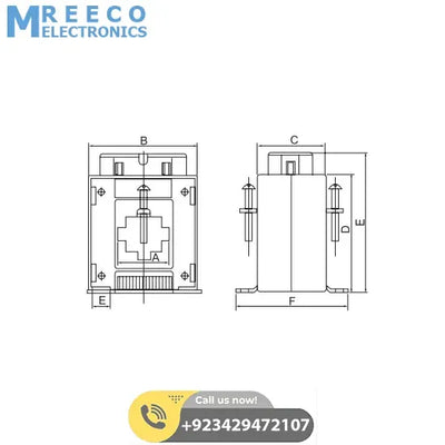 40A CT 40Amp Current Transformer - Side View