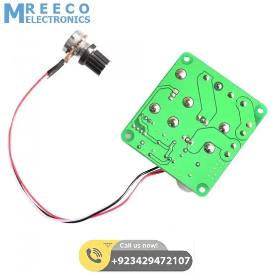 DC Motor Speed Controller DC 6V-90V 15A with Potentiometer - Back View