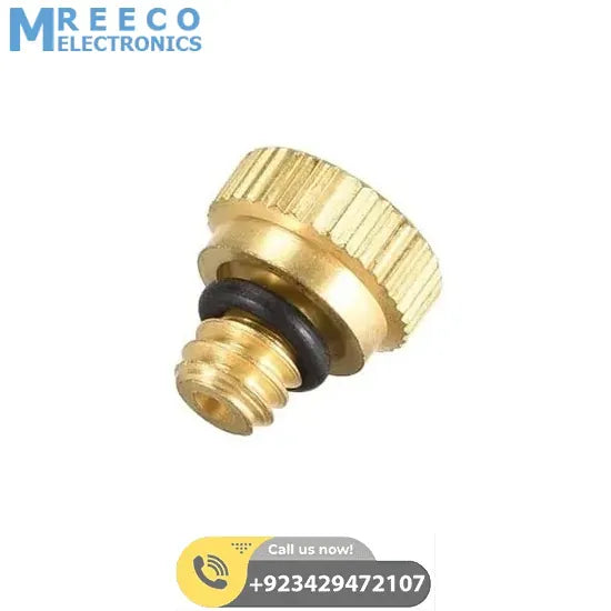 0.6mm Orifice Dia 9mm Long Brass Mist Nozzle - Back View