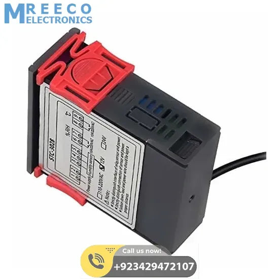 220V STC-3028 Temperature Humidity Control Thermometer - Display View