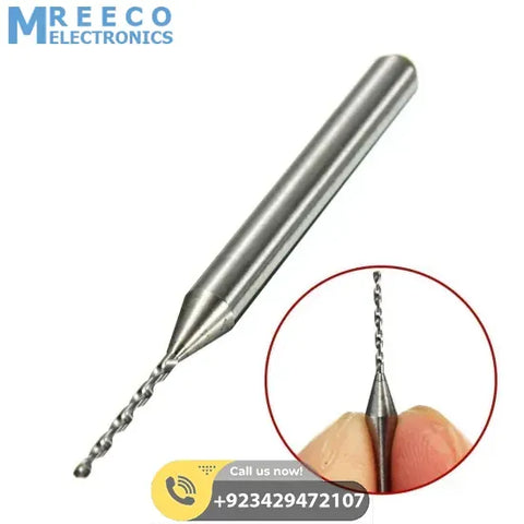 1.0mm Carbide Steel PCB Drill CNC Jewelry Micro Engraving Drill Bit - Front View