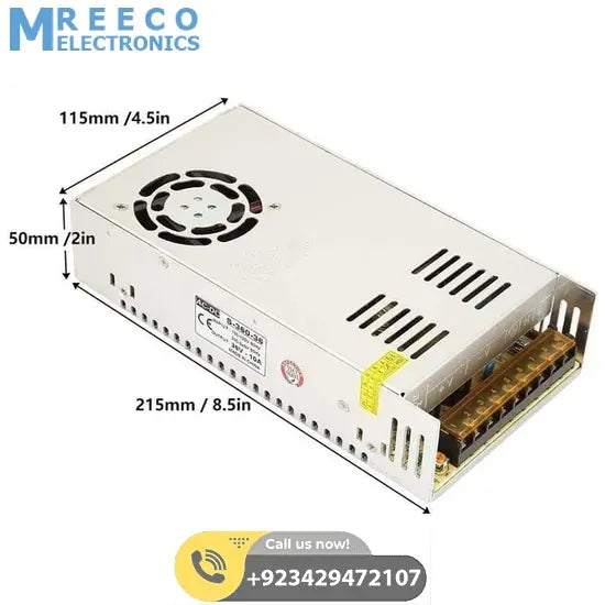 Switching Power Supply SMPS 36V 10A - Bottom View