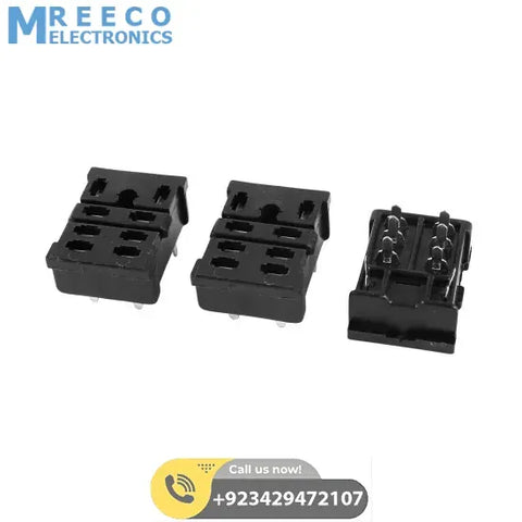 LY2 8 Pin Relay Base - Front View