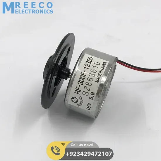 DC Spindle Motor 5.9VDC Mini Tray Holder Motor RF-300F-12350 - Bottom View