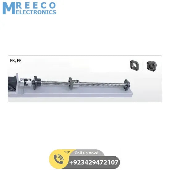 Fixed Ball Screw Support Unit FK12 FK-12 - Back View