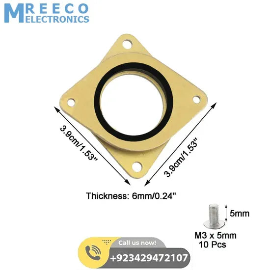 NEMA Stepper Motor Steel and Rubber Vibration Dampers for 3D Printer - Back View
