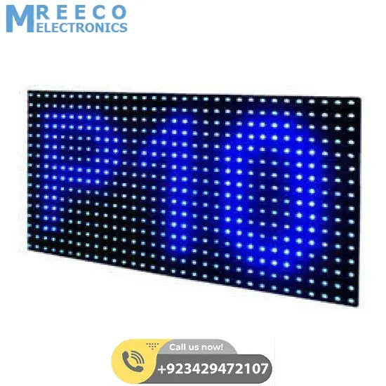 Blue P10 Outdoor LED Display Panel Module 5V 32x16 HUB12 - Side View