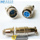 XS12JK-5P/Y AC 250V 3A 5P 12mm Round DIN Male Female Jack Aviation In Pakistan - Front View