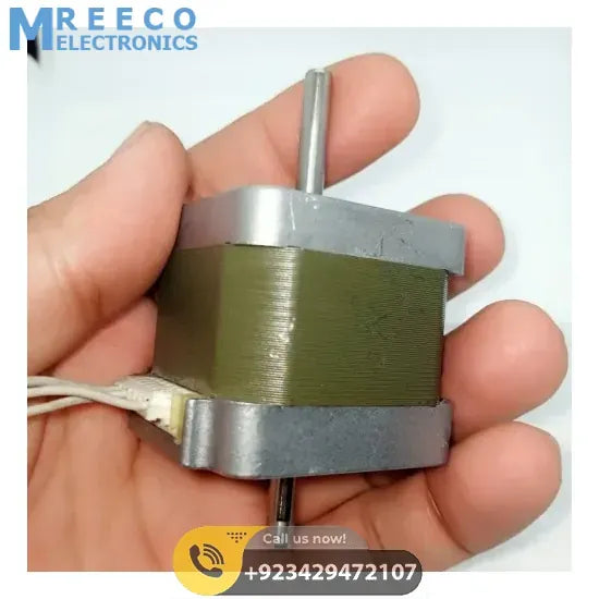 Dual Shaft 0.6 Degree/Step 3 Phase Hybrid Stepper Motor NEMA 17 - Bottom View