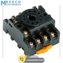 11pin Rail-Mount Relay Socket Relay Base - Front View