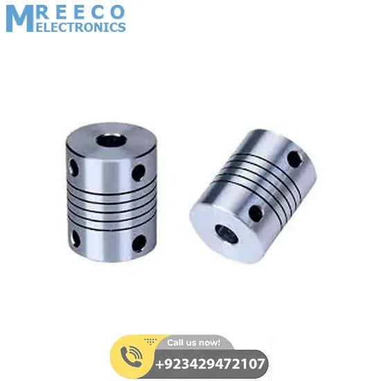 Flexible Coupling Shaft 3x8mm - Front View