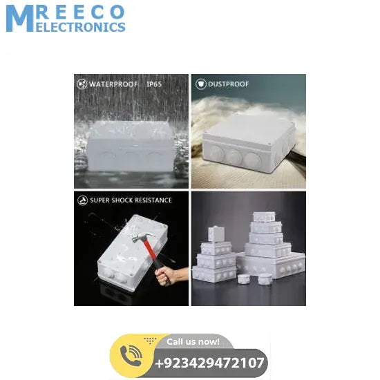 ABS Plastic Waterproof Junction Box Universal Electrical Project Enclosure 150x110x70mm - Angle View
