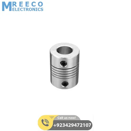 Flexible Coupling Shaft 10mmx6.35mm - Front View