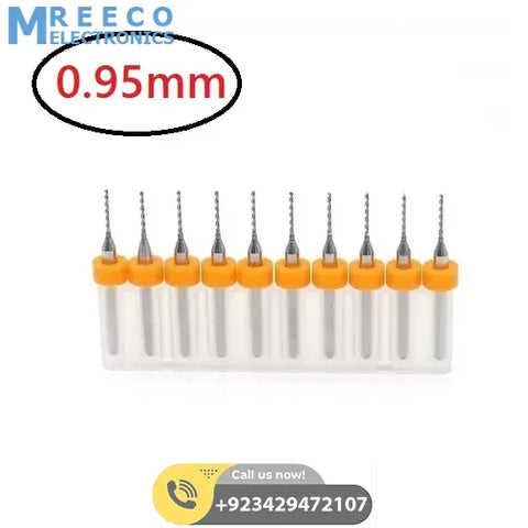 0.95mm Carbide Steel PCB Drill CNC Jewelry Micro Engraving Drill Bit - Front View