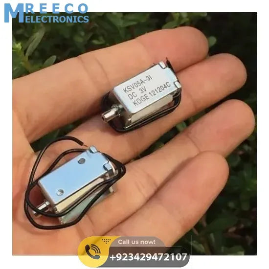 Mini 3V DC Solenoid Valve KSV05A Normally Open For Gas Air Valve - Back View