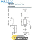 Mini 3V DC Solenoid Valve KSV05A Normally Open For Gas Air Valve - Top View