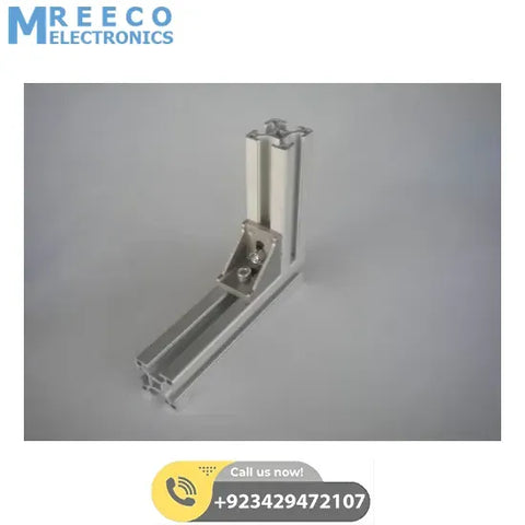 1 Piece 4040 Corner Fitting Angle Aluminum L Type Connector Bracket For Aluminum Profile - Front View