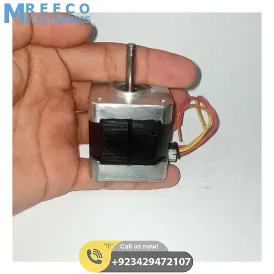 Round Shaft Nema17 Stepper Motor For 3D Printer &amp; CNC - Back View