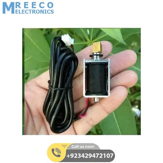 Mini 12V DC Electric Cabinet Door Lock Electromagnet Push Pull Type - Back View