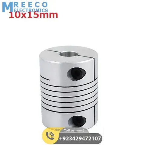 10x15mm Flexible Coupling Shaft D32mm L40mm - Front View