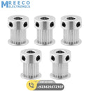 GT2 Pulley 20 Teeth 6.35mm Bore Timing Gear Aluminum Alloy Pulley For CNC 3D Printers - Back View