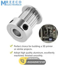 GT2 Pulley 20 Teeth 6.35mm Bore Timing Gear Aluminum Alloy Pulley For CNC 3D Printers - Top View