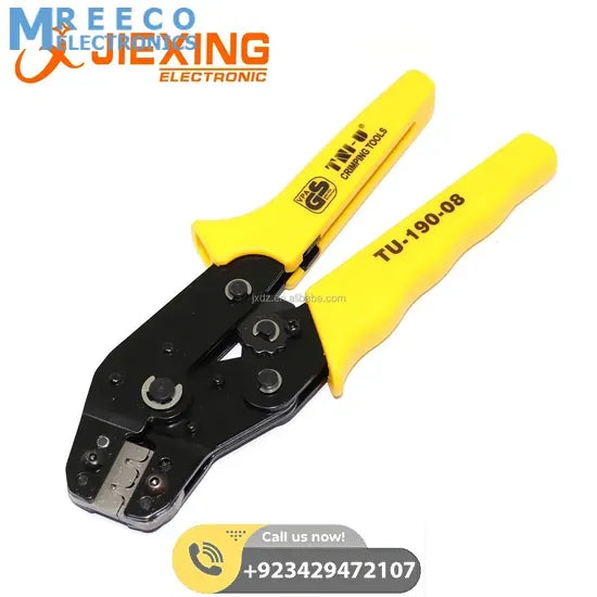 TU-190-08 Terminals TU Tool Crimping Tool Crimping Cable Cutter for 24AWG-10AWG 0.08-0.5sq.mm - Front View
