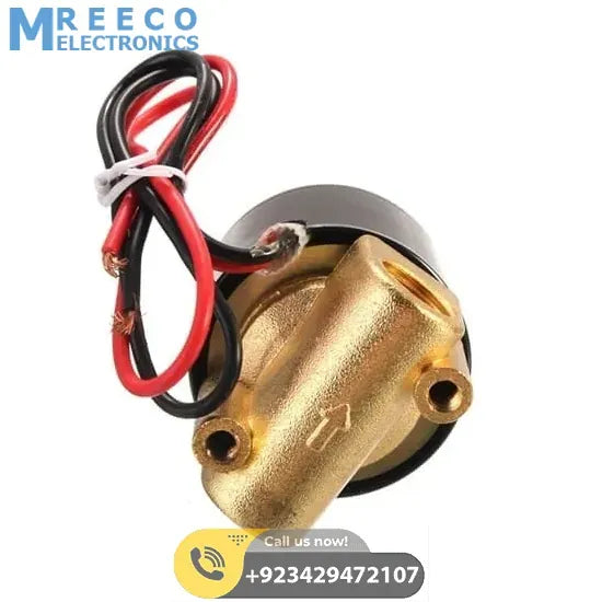 1/4 Inch 24v DC Solenoid Valve For Water Air Gas - Back View