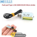 Micro Electromagnet DC12V 1.5W 4MM Stroke Through Push Pull Type Solenoid Electromagnet - Front View