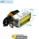 Micro Electromagnet DC12V 1.5W 4MM Stroke Through Push Pull Type Solenoid Electromagnet - Back View