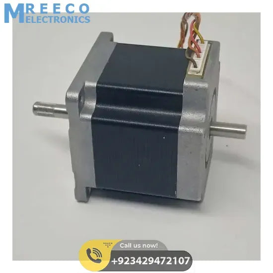 Dual shaft NEMA 23 2A Stepper Motor For CNC 3D Printer - Side View