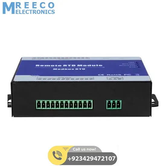 Modbus Slave RTD Remote I/O Module Data Acquisition 8 RTD inputs 12~36VDC with Anti-reverse Protection M340 - Back View