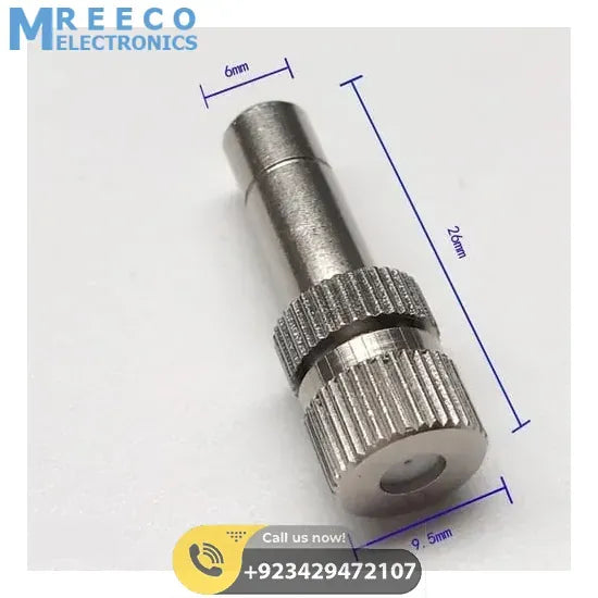 Mist Nozzle 0.1mm Garden Sprayer fogging Nozzle Low Pressure Disinfect Sprinkler - Side View