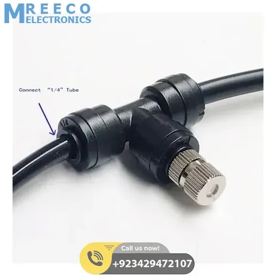 Mist Nozzle 0.1mm Garden Sprayer fogging Nozzle Low Pressure Disinfect Sprinkler - Back View