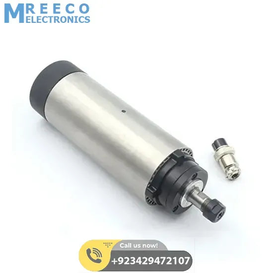 VFD CNC Water cooled spindle Motor kit 220V 800W 1HP Spindle Motor & 1500W VFD & Cooling Water Pump & 65mm Clamp Mount In Pakistan - Angle View