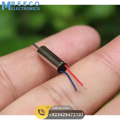 412 Coreless Motor DC3.7V Super Small Iron Boron Strong Small Motor Turn 72000 RPM - Front View