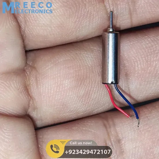 412 Coreless Motor DC3.7V Super Small Iron Boron Strong Small Motor Turn 72000 RPM - Back View