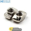 T Slot Nut M5 Thread For 40 Series European Aluminium Profile Nickle Plated Hammer Head Type T Nut - Side View