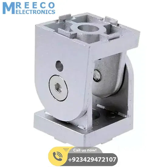 Flexible Pivot Joint Connector Zinc Alloy Hinge With Handle For Aluminum Extrusion Profile 4040 - Side View