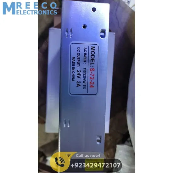 220V To 24v 3A AC DC Power Supply Industrial - Side View