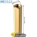 M3x20mm Female To Female Thread Brass Hex Standoff PCB Pillar Spacer - Side View