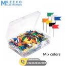 Flag Push Pins Marker Marking Pins Office Thumbtack for Notice Cork Board Map - Side View