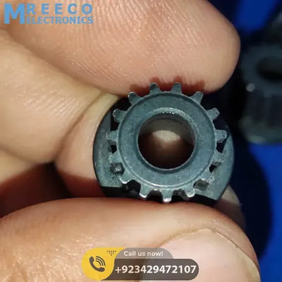 Japanese GT2 3mm Teeth Size 15 Teeth 6.3mm Bore Push Fit Pulley Timing Pulley - Side View